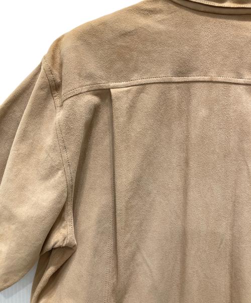 DENIM（デニム）DENIM (デニム) ラムレザーシャツ ベージュ サイズ:S 未使用品の古着・服飾アイテム