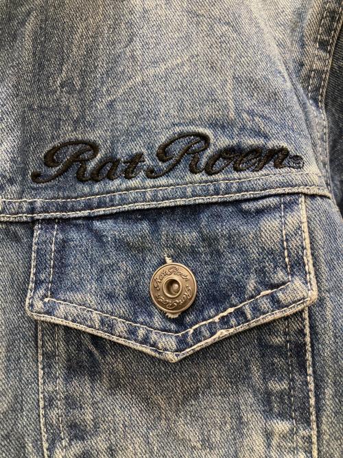 RatRoen（ラットロエン）RatRoen (ラットロエン) スカル デニムジャケット インディゴ サイズ:LLの古着・服飾アイテム