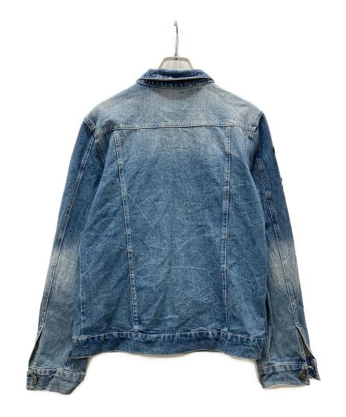 RatRoen（ラットロエン）RatRoen (ラットロエン) スカル デニムジャケット インディゴ サイズ:LLの古着・服飾アイテム