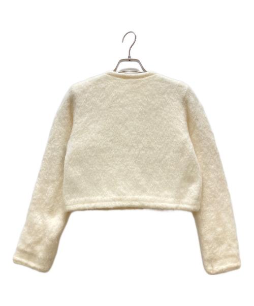 Snidel（スナイデル）Snidel (スナイデル) モヘアニットジャケット ベージュ サイズ:Fの古着・服飾アイテム