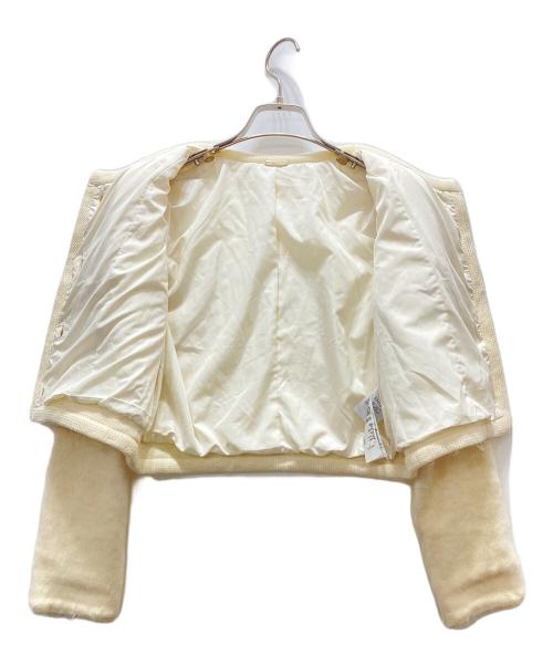 Snidel（スナイデル）Snidel (スナイデル) モヘアニットジャケット ベージュ サイズ:Fの古着・服飾アイテム