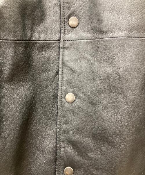 CLUB MALT'S（クラブモルツ）CLUB MALT'S (クラブモルツ) レザースタジャン ブラック サイズ:LLの古着・服飾アイテム