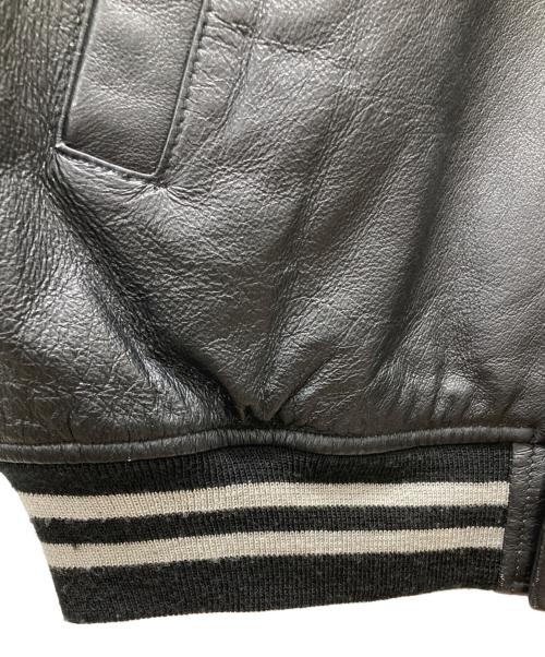 CLUB MALT'S（クラブモルツ）CLUB MALT'S (クラブモルツ) レザースタジャン ブラック サイズ:LLの古着・服飾アイテム