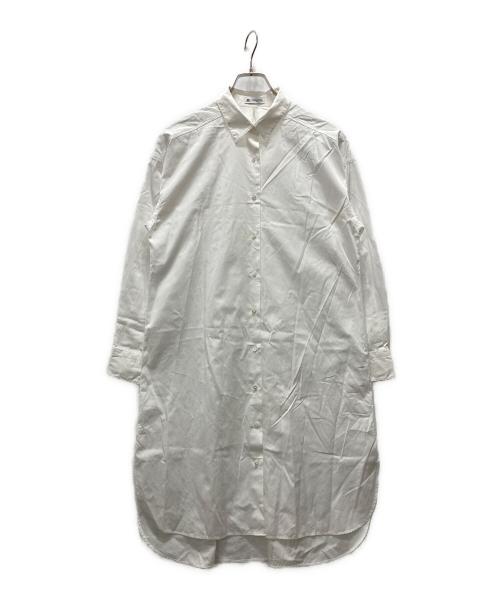 FRAMeWORK（フレームワーク）FRAMeWORK (フレームワーク) THOMAS MASON (トーマスメイソン) シャツワンピース ホワイト サイズ:表記無しの古着・服飾アイテム