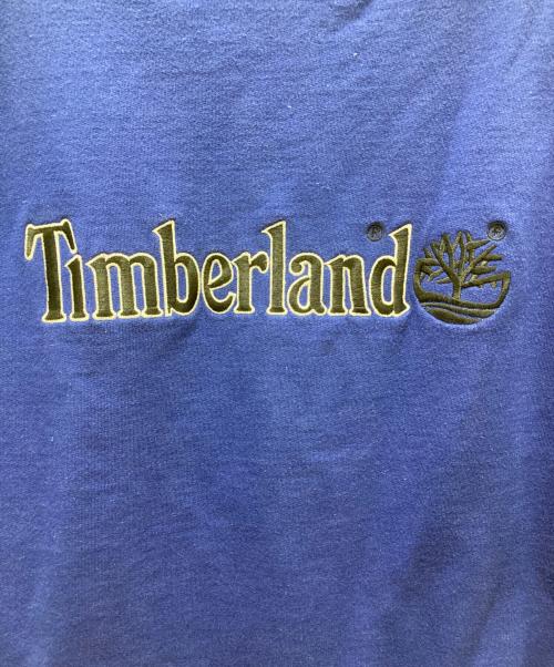 Timberland（ティンバーランド）Timberland (ティンバーランド) 90s刺繍ロゴスウェット ブルー サイズ:Mの古着・服飾アイテム