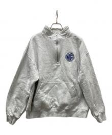 HUF（ハフ）の古着「ハーフジップスウェット」｜グレー