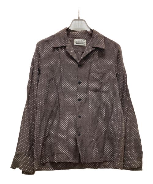 WACKO MARIA（ワコマリア）WACKO MARIA (ワコマリア) ドット柄オープンカラーシャツ ブラウン サイズ:Mの古着・服飾アイテム