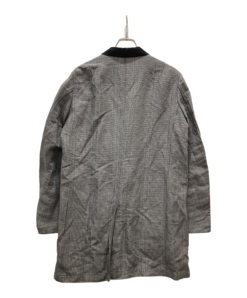 LAD MUSICIAN（ラッドミュージシャン）LAD MUSICIAN (ラッドミュージシャン) リネン混ダブルチェスターコート グレー サイズ:44の古着・服飾アイテム