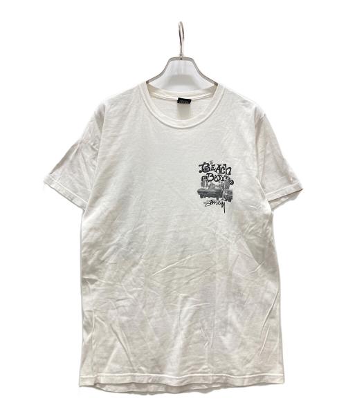 stussy（ステューシー）stussy (ステューシー) The Beach BoysプリントTシャツ ホワイト サイズ:Mの古着・服飾アイテム