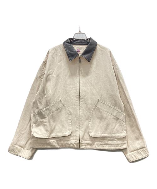 GOOD OLD SHOP（グッドオールドショップ）GOOD OLD SHOP (グッドオールドショップ) ファーマーズジャケット アイボリー サイズ:Lの古着・服飾アイテム