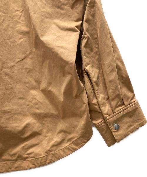 KIIT（キート）KIIT (キート) RUBBER KANOKO ZIP UP SHIRT JKT ブラウン サイズ:3の古着・服飾アイテム
