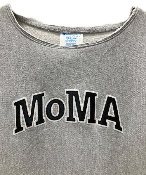 Champion REVERSE WEAVE（チャンピオン リバース ウィーブ）Champion REVERSE WEAVE (チャンピオン リバース ウィーブ) MoMAリバースウィーブスウェット グレー サイズ:Xlの古着・服飾アイテム