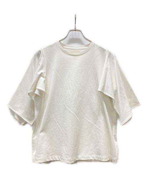 AKIRA NAKA（アキラナカ）AKIRA NAKA (アキラナカ) フリル袖ノースリーブブラウス ホワイト サイズ:3の古着・服飾アイテム