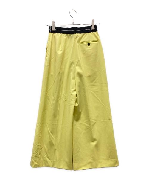 MSGM（エムエスジーエム）MSGM (エムエスジーエム) ウエストロゴテープパンツ イエロー サイズ:Mの古着・服飾アイテム