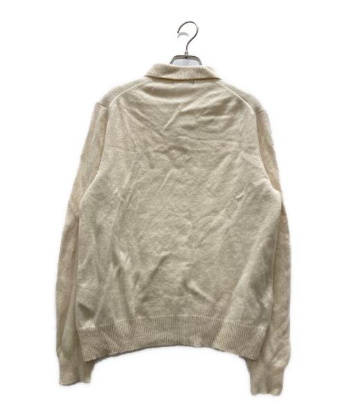 POLO RALPH LAUREN（ポロ・ラルフローレン）POLO RALPH LAUREN (ポロ・ラルフローレン) カシミヤ混ポロニット ベージュ サイズ:Lの古着・服飾アイテム