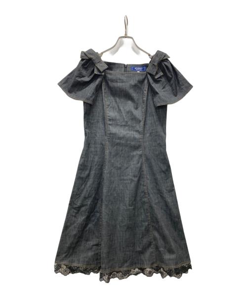 M'S GRACY（エムズグレイシー）M'S GRACY (エムズグレイシー) ブラウスワンピース ブラック サイズ:38の古着・服飾アイテム