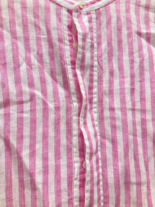 MACPHEE（マカフィー）MACPHEE (マカフィー) チュニック丈リネンシャツ ピンク サイズ:36の古着・服飾アイテム