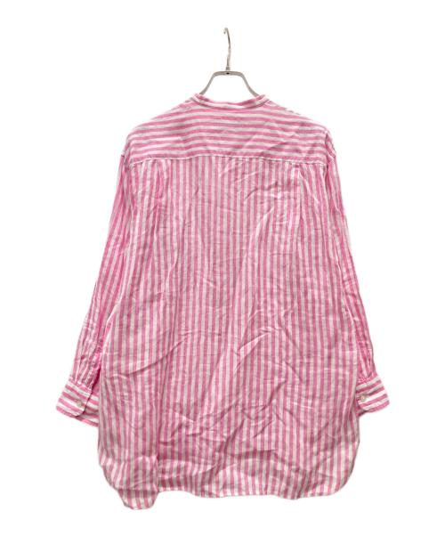 MACPHEE（マカフィー）MACPHEE (マカフィー) チュニック丈リネンシャツ ピンク サイズ:36の古着・服飾アイテム
