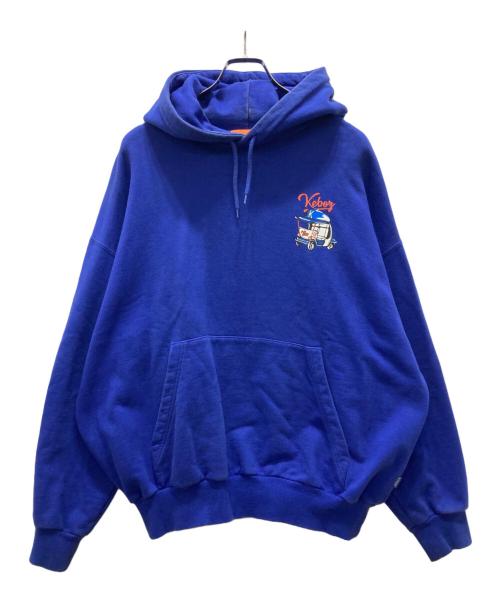 KEBOZ（ケボズ）KEBOZ (ケボズ) プルオーバーパーカー ブルー サイズ:Mの古着・服飾アイテム