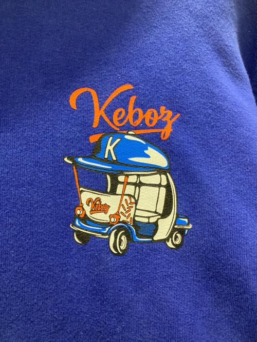 KEBOZ（ケボズ）KEBOZ (ケボズ) プルオーバーパーカー ブルー サイズ:Mの古着・服飾アイテム