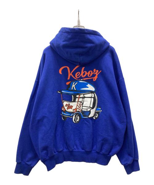 KEBOZ（ケボズ）KEBOZ (ケボズ) プルオーバーパーカー ブルー サイズ:Mの古着・服飾アイテム