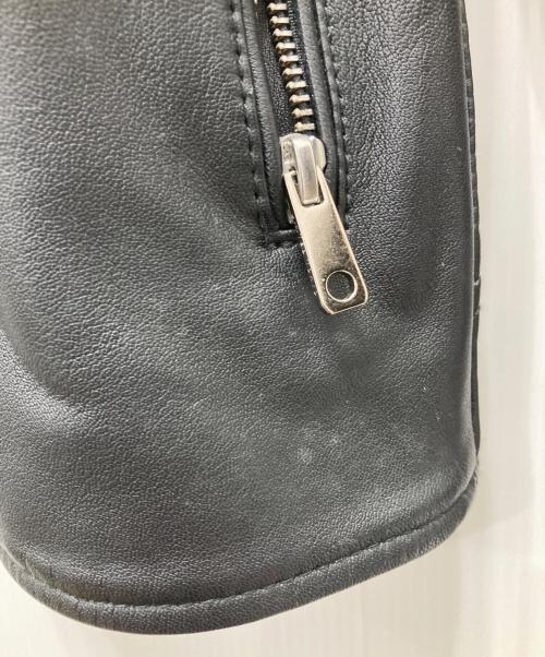 UNITED TOKYO（ユナイテッドトーキョー）UNITED TOKYO (ユナイテッドトーキョー) ラムレザーシングルライダースジャケット ブラック サイズ:1の古着・服飾アイテム