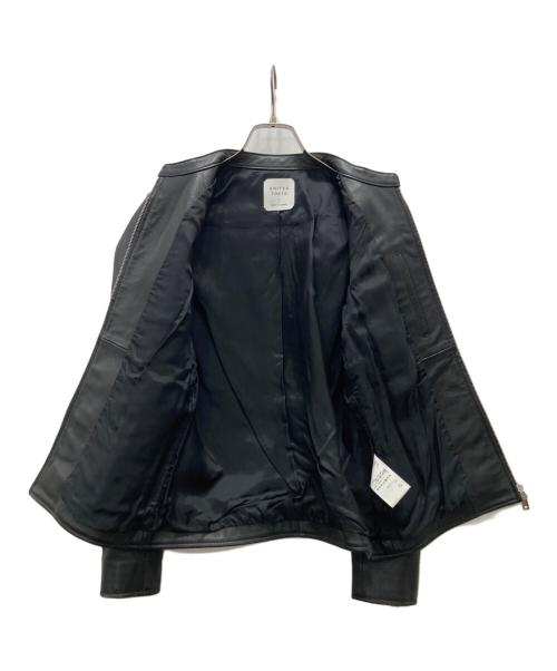 UNITED TOKYO（ユナイテッドトーキョー）UNITED TOKYO (ユナイテッドトーキョー) ラムレザーシングルライダースジャケット ブラック サイズ:1の古着・服飾アイテム