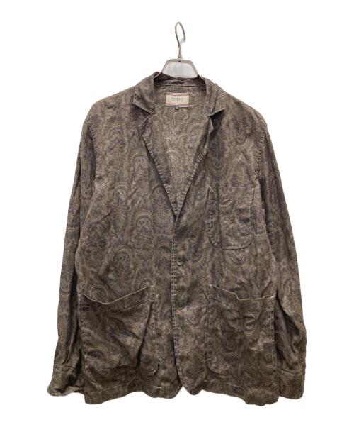 FREEMANS SPORTING CLUB（フリーマンズスポーティングクラブ）FREEMANS SPORTING CLUB (フリーマンズスポーティングクラブ) FRAMeWORK (フレームワーク) ペイズリー柄シャツジャケット ブラウン サイズ:Mの古着・服飾アイテム