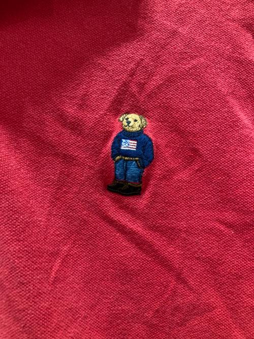 POLO RALPH LAUREN（ポロ・ラルフローレン）POLO RALPH LAUREN (ポロ・ラルフローレン) ポロベアワンポイント ポロシャツ レッド サイズ:Lの古着・服飾アイテム