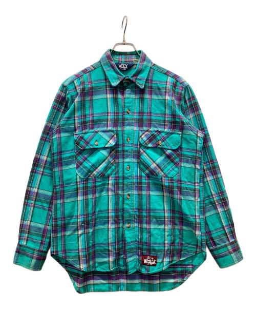 WOOLRICH（ウールリッチ）WOOLRICH (ウールリッチ) USA製チェックシャツ グリーン サイズ:Mの古着・服飾アイテム