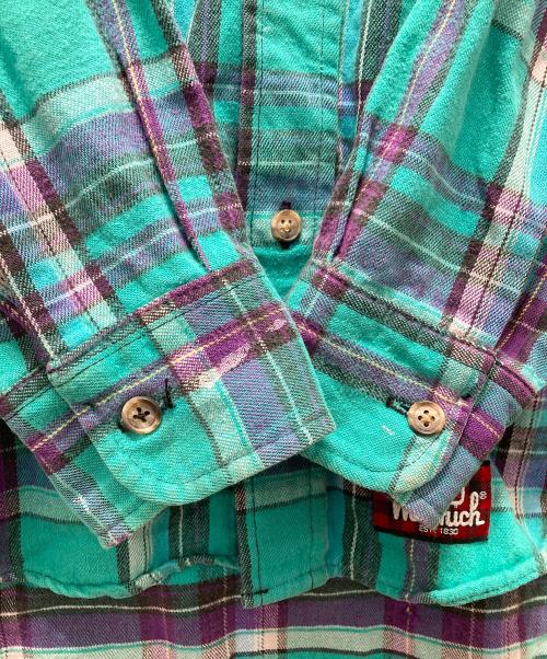 WOOLRICH（ウールリッチ）WOOLRICH (ウールリッチ) USA製チェックシャツ グリーン サイズ:Mの古着・服飾アイテム