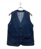 MOMOTARO JEANS桃太郎ジーンズ）の古着「刺し子デニムベスト」｜ネイビー