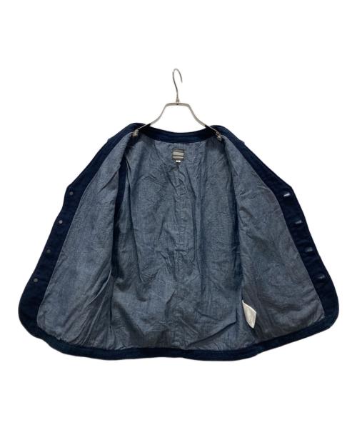 MOMOTARO JEANS（桃太郎ジーンズ）MOMOTARO JEANS (桃太郎ジーンズ) 刺し子デニムベスト ネイビー サイズ:38の古着・服飾アイテム