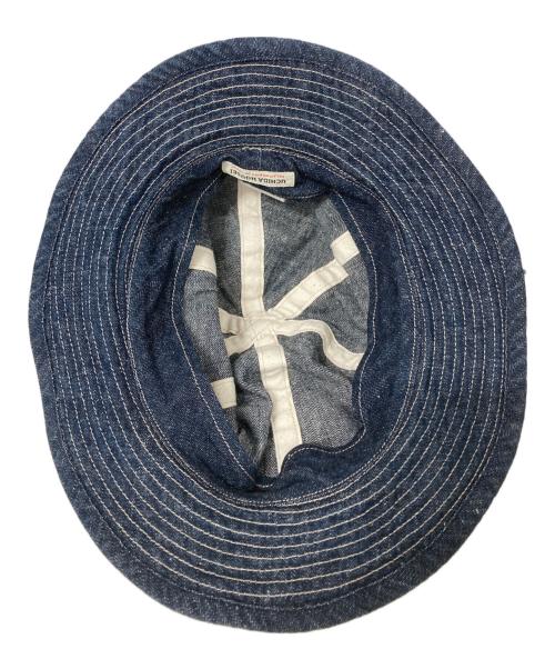 UCHIDA HOUSEI（ウチダ ホウセイ）uchida housei (ウチダ ホウセイ) デニムハット/Denim army hat ブルー サイズ:Mの古着・服飾アイテム