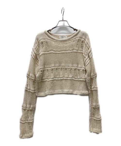 Matin Kim（マーティン・キム）Matin Kim (マーティン・キム) メッシュニット ホワイト サイズ:Freeの古着・服飾アイテム