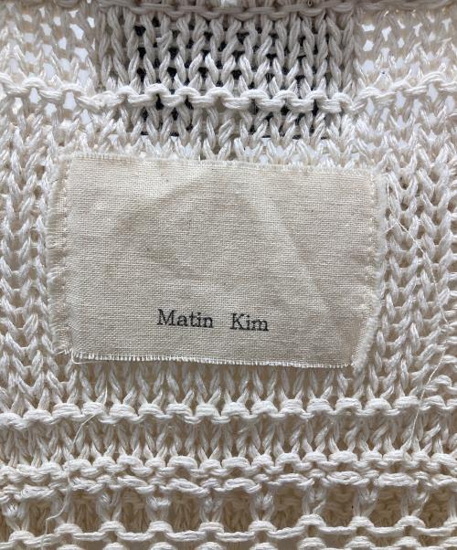 Matin Kim（マーティン・キム）Matin Kim (マーティン・キム) メッシュニット ホワイト サイズ:Freeの古着・服飾アイテム
