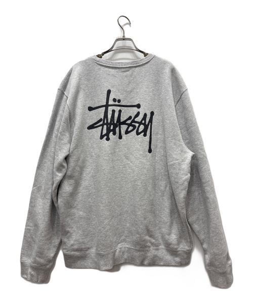 stussy（ステューシー）stussy (ステューシー) ロゴスウェット グレー サイズ:XLの古着・服飾アイテム