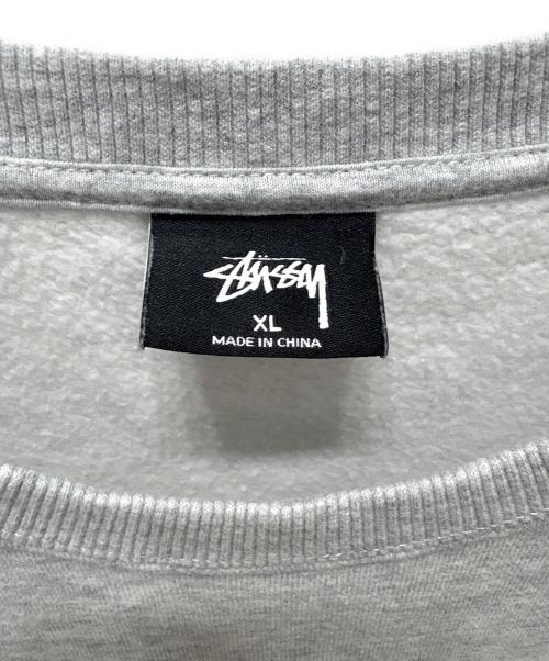 stussy（ステューシー）stussy (ステューシー) ロゴスウェット グレー サイズ:XLの古着・服飾アイテム