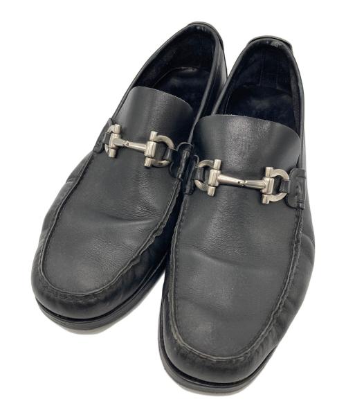 Salvatore Ferragamo（サルヴァトーレ フェラガモ）Salvatore Ferragamo (サルヴァトーレ フェラガモ) ガンチーニビットローファー ブラック サイズ:7の古着・服飾アイテム