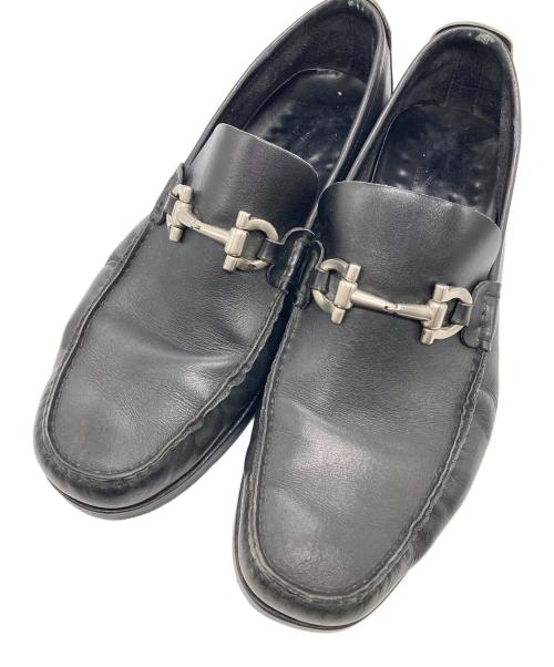 Salvatore Ferragamo（サルヴァトーレ フェラガモ）Salvatore Ferragamo (サルヴァトーレ フェラガモ) ガンチーニビットローファー ブラック サイズ:7の古着・服飾アイテム