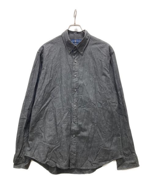 POLO RALPH LAUREN（ポロ・ラルフローレン）POLO RALPH LAUREN (ポロ・ラルフローレン) ボタンダウンシャツ ブラック サイズ:XLの古着・服飾アイテム
