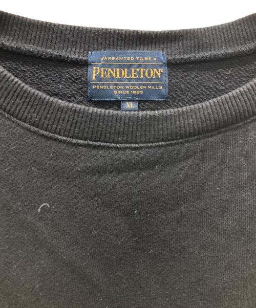 PENDLETON（ペンドルトン）PENDLETON (ペンドルトン) JOURNAL STANDARD (ジャーナルスタンダード) クルーネックスウェット ブラック サイズ:XLの古着・服飾アイテム