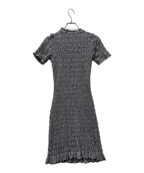 darich（ダーリッチ）darich (ダーリッチ) リボンシャーリングギンガムミニワンピース ブラック サイズ:Lの古着・服飾アイテム