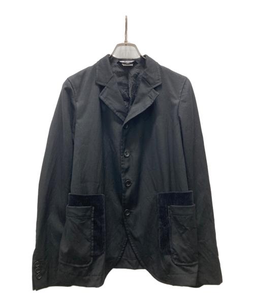 BLACK COMME des GARCONS（ブラックコムデギャルソン）BLACK COMME des GARCONS (ブラックコムデギャルソン) テーラードジャケット ブラック サイズ:Sの古着・服飾アイテム