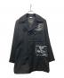 COMME des GARCONS HOMME PLUS（コムデギャルソンオムプリュス）の古着「グラフィックパッチPコート」｜ブラック