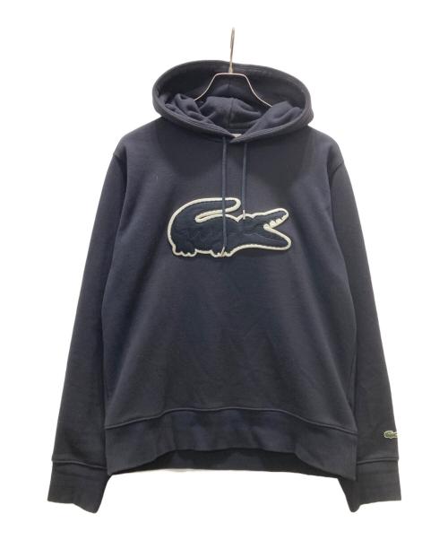 LACOSTE（ラコステ）LACOSTE (ラコステ) ビッグクロックエンブレム スウェットパーカ ネイビー サイズ:Mの古着・服飾アイテム