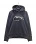 LACOSTE（ラコステ）の古着「ビッグクロックエンブレム スウェットパーカ」｜ネイビー