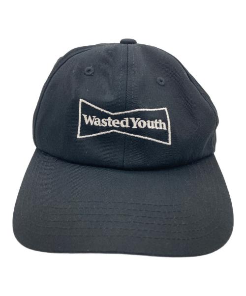 WASTED YOUTH（ウェイステッドユース）WASTED YOUTH (ウェイステッドユース) ロゴキャップ ブラックの古着・服飾アイテム
