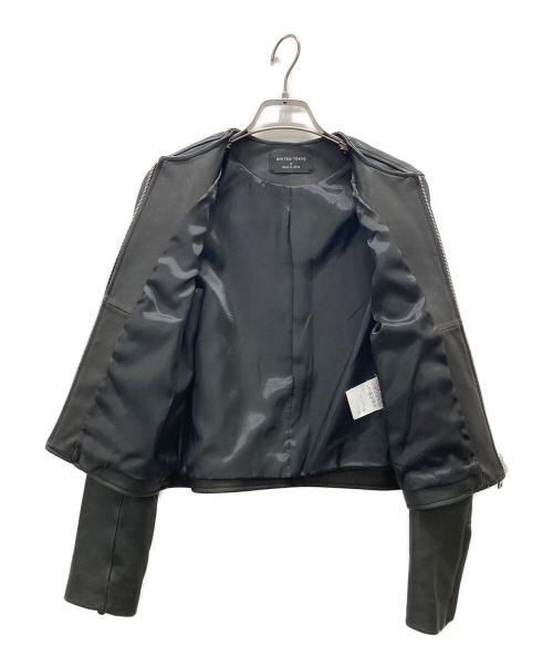 UNITED TOKYO（ユナイテッドトーキョー）UNITED TOKYO (ユナイテッドトーキョー) ラムレザージャケット ブラック サイズ:2の古着・服飾アイテム