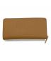 MICHAEL KORS (マイケル・コース) ラウンドジップ長財布 ゴールド×ブラウン：3500円